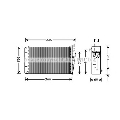 Фото Теплообменник, отопление салона AVA QUALITY COOLING AL6015