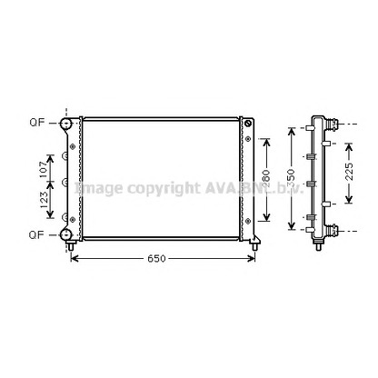 Photo Radiateur, refroidissement du moteur AVA QUALITY COOLING ALA2078