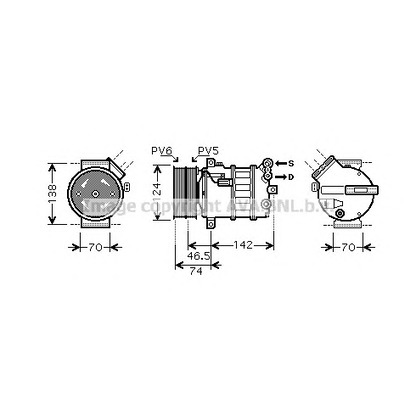 Photo Compresseur, climatisation AVA QUALITY COOLING ALK106