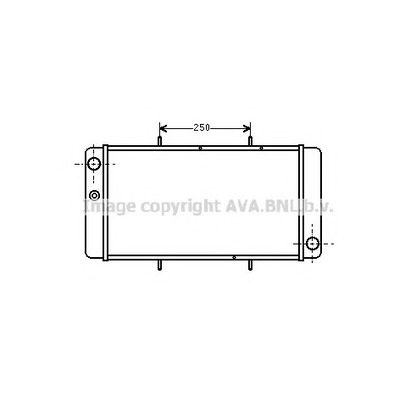 Фото Радиатор, охлаждение двигателя AVA QUALITY COOLING AU2033