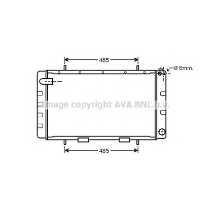 Фото Радиатор, охлаждение двигателя AVA QUALITY COOLING AU2065