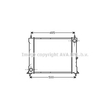 Фото Радиатор, охлаждение двигателя AVA QUALITY COOLING AU2067