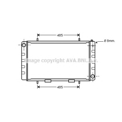 Photo Radiateur, refroidissement du moteur AVA QUALITY COOLING AU2092