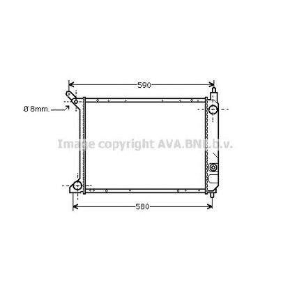 Foto Radiatore, Raffreddamento motore AVA QUALITY COOLING AU2095