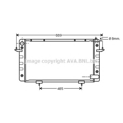 Foto Radiatore, Raffreddamento motore AVA QUALITY COOLING AU2099