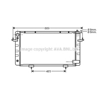 Photo Radiateur, refroidissement du moteur AVA QUALITY COOLING AU2101