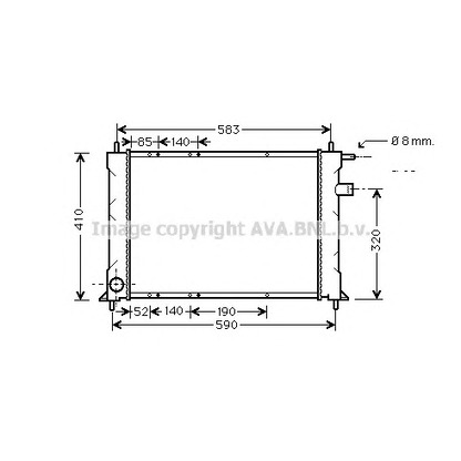 Photo Radiator, engine cooling AVA QUALITY COOLING AU2111