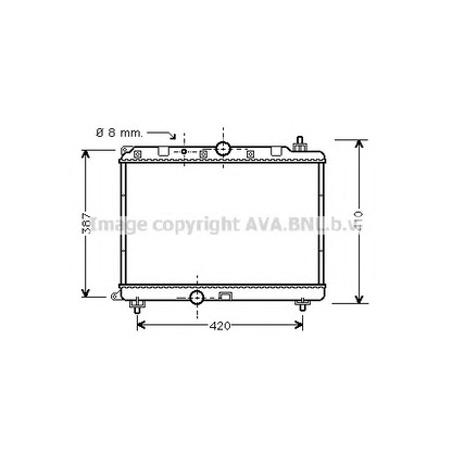 Photo Radiateur, refroidissement du moteur AVA QUALITY COOLING AU2121