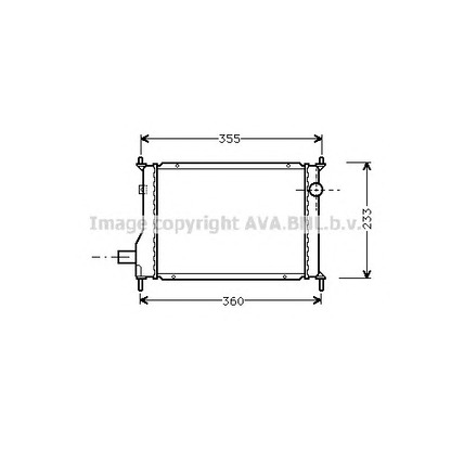 Фото Радиатор, охлаждение двигателя AVA QUALITY COOLING AU2133