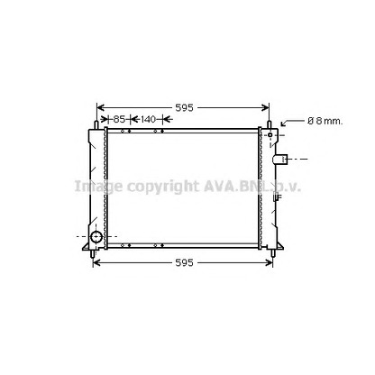 Фото Радиатор, охлаждение двигателя AVA QUALITY COOLING AU2155