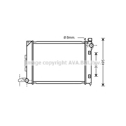 Photo Radiator, engine cooling AVA QUALITY COOLING AU2164