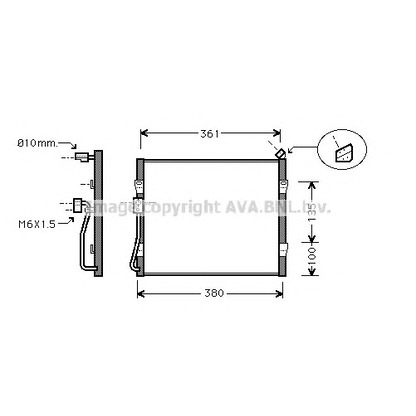 Photo Condenseur, climatisation AVA QUALITY COOLING AU5135