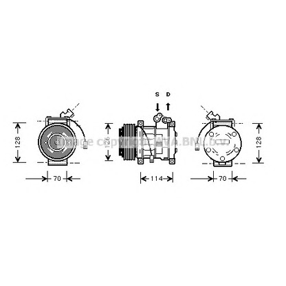 Photo Compressor, air conditioning AVA QUALITY COOLING AUK009