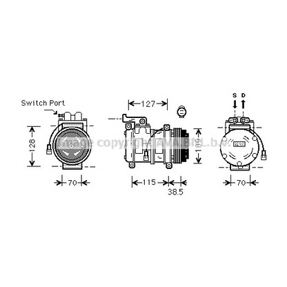 Foto Compresor, aire acondicionado AVA QUALITY COOLING AUK027