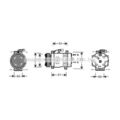 Photo Compresseur, climatisation AVA QUALITY COOLING AUK030