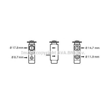Photo Expansion Valve, air conditioning AVA QUALITY COOLING BW1088