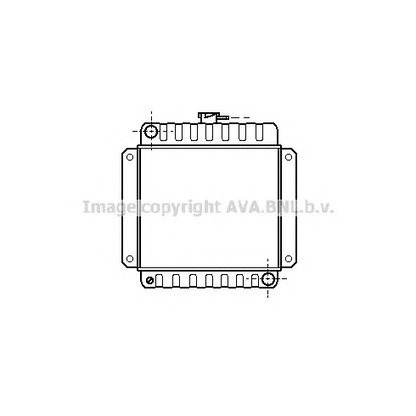 Photo Radiator, engine cooling AVA QUALITY COOLING BW2006