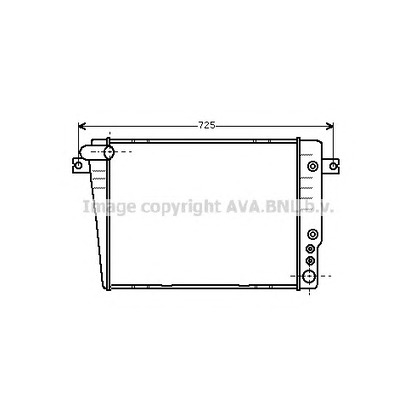 Фото Радиатор, охлаждение двигателя AVA QUALITY COOLING BW2035