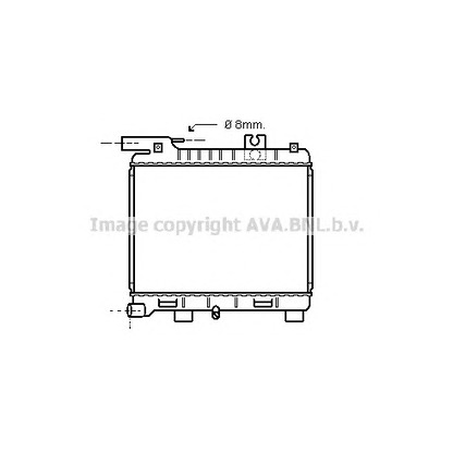 Фото Радиатор, охлаждение двигателя AVA QUALITY COOLING BW2053