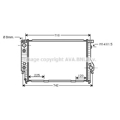 Photo Radiator, engine cooling AVA QUALITY COOLING BW2094