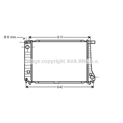 Photo Radiator, engine cooling AVA QUALITY COOLING BW2104