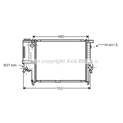 Foto Radiatore, Raffreddamento motore AVA QUALITY COOLING BW2121