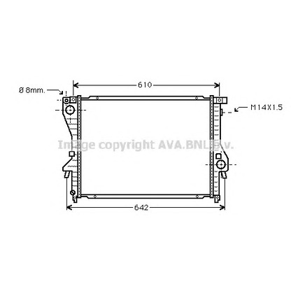 Photo Radiateur, refroidissement du moteur AVA QUALITY COOLING BW2222