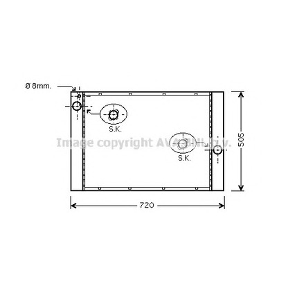 Photo Radiator, engine cooling AVA QUALITY COOLING BW2283