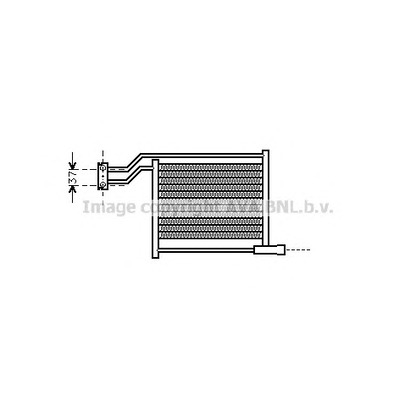 Photo Oil Cooler, automatic transmission AVA QUALITY COOLING BW3206