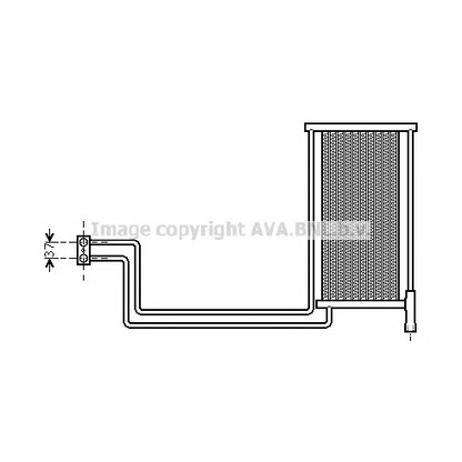 Photo Oil Cooler, engine oil AVA QUALITY COOLING BW3368
