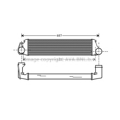 Photo Intercooler, échangeur AVA QUALITY COOLING BW4207