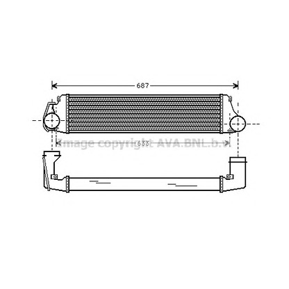 Foto Intercooler AVA QUALITY COOLING BW4207