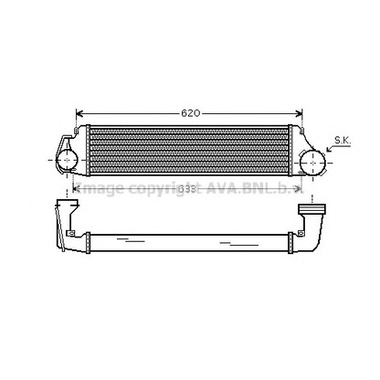 Photo Intercooler, charger AVA QUALITY COOLING BW4282