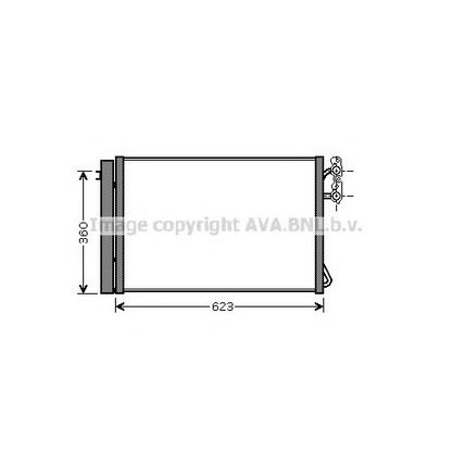 Photo Condenser, air conditioning AVA QUALITY COOLING BW5295