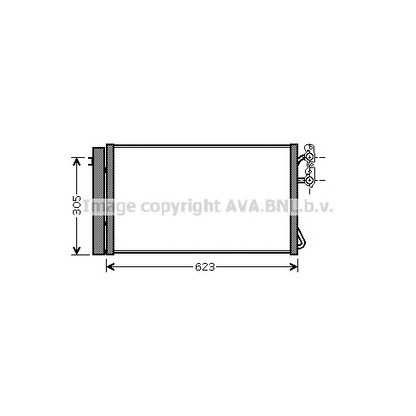 Photo Condenser, air conditioning AVA QUALITY COOLING BW5296