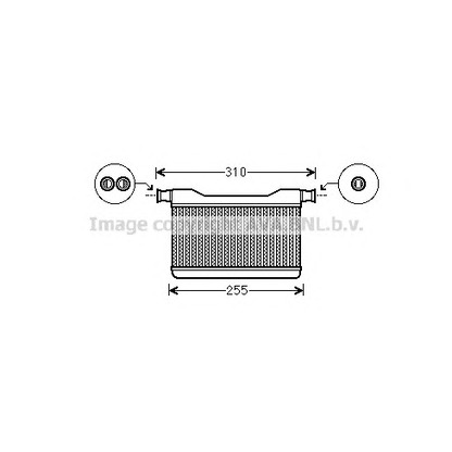 Photo Heat Exchanger, interior heating AVA QUALITY COOLING BW6382