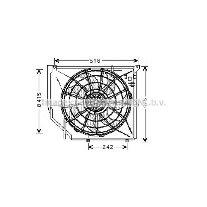 Foto Ventilador, refrigeración del motor AVA QUALITY COOLING BW7502