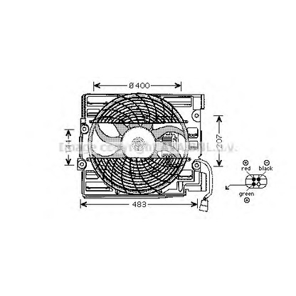 Photo Fan, A/C condenser AVA QUALITY COOLING BW7510