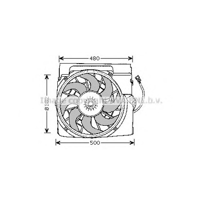 Photo Ventilateur, refroidissement du moteur AVA QUALITY COOLING BW7511