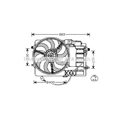 Фото Вентилятор, охлаждение двигателя AVA QUALITY COOLING BW7516