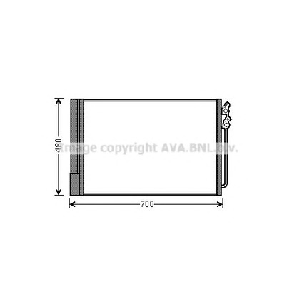 Photo Condenser, air conditioning AVA QUALITY COOLING BWA5370D