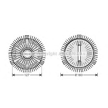 Фото Сцепление, вентилятор радиатора AVA QUALITY COOLING BWC391