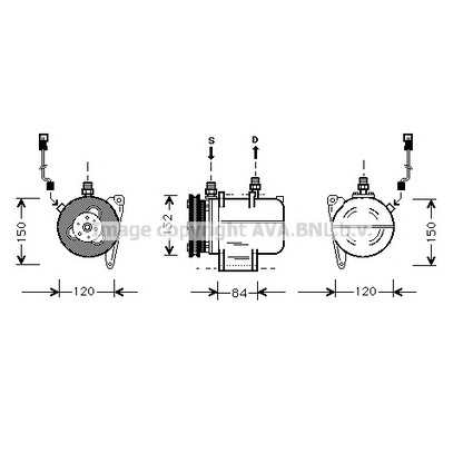 Фото Компрессор, кондиционер AVA QUALITY COOLING BWK045