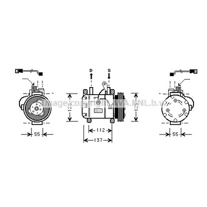 Photo Compressor, air conditioning AVA QUALITY COOLING BWK050