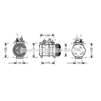 Foto Compresor, aire acondicionado AVA QUALITY COOLING BWK227