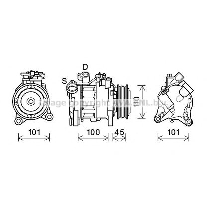 Photo Compressor, air conditioning AVA QUALITY COOLING BWK499