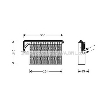 Photo Evaporateur climatisation AVA QUALITY COOLING BWV024