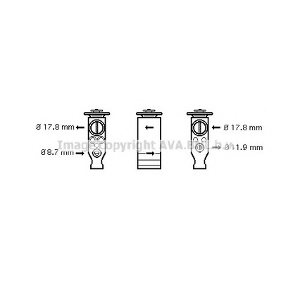 Фото Расширительный клапан, кондиционер AVA QUALITY COOLING CN1244