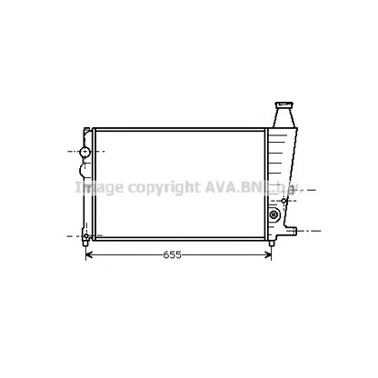 Foto Radiador, refrigeración del motor AVA QUALITY COOLING CN2009