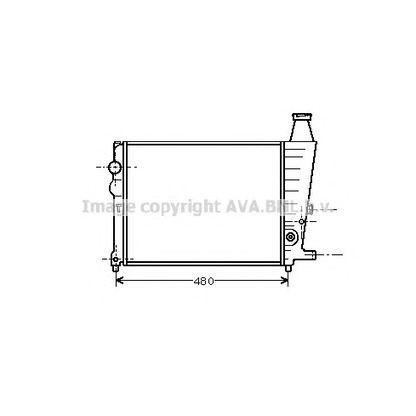 Foto Radiador, refrigeración del motor AVA QUALITY COOLING CN2013